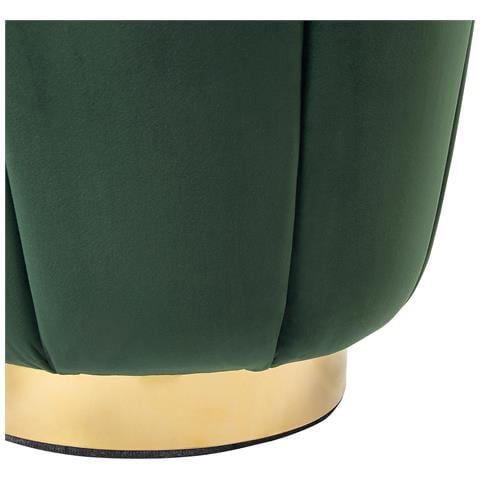 Moderno Pouf In Velluto Verde Irving - Foto 16