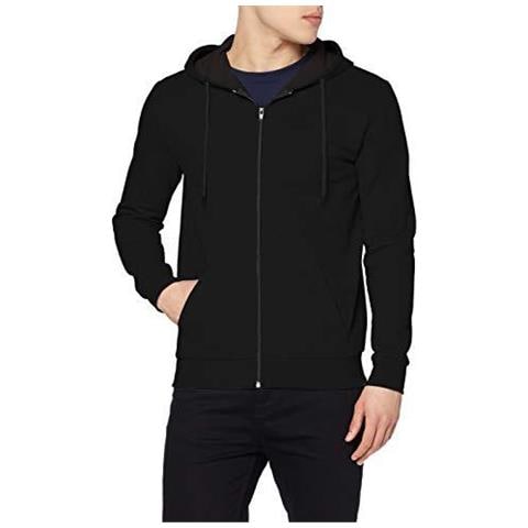 London Men Di Fm Hyfresh Zip Con Cappuccio Nero (black 01) Piccolo (dimensione S)  - Foto 1