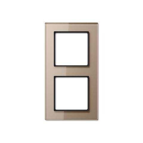 AC 582 GL CH Champagne placca per interruttori e coperchio per presa - Foto 1