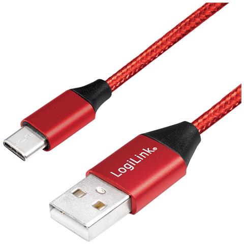 CU0148 cavo USB 1 m 2.0 USB A USB C Nero, Rosso - Foto 1