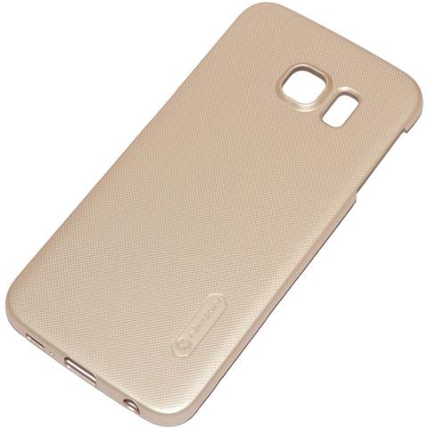 Nillkin Custodia Frosted Shell Posteriore Rigida Antiscivolo Samsung Galaxy S6 Edge G925 Gold - Foto 2