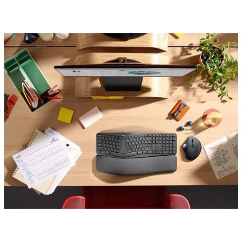 Tastiera Cordless 920-010352  per Ufficio (Layout Inglese US) Colore Grigio - Foto 8