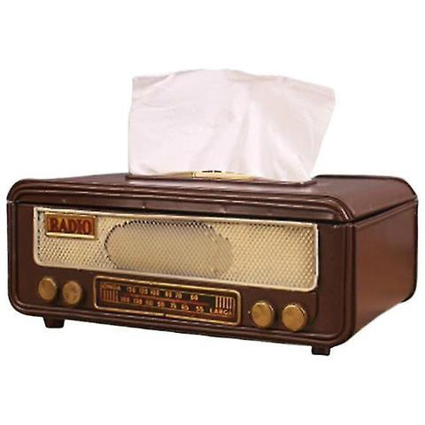 Porta della scatola del tessuto radio retrò: distributore di carta