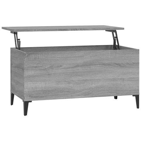 Tavolino Salotto Grigio Sonoma 90x44,5x45 Cm Legno Multistrato - Foto 1