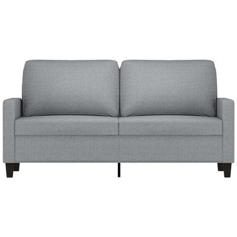 Divano A 2 Posti Grigio Chiaro 140 Cm In Tessuto - Foto 2