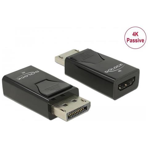 Adattatore Displayport 1.2 Maschio A Hdmi Femmina 4k Passivo Nero - Foto 3