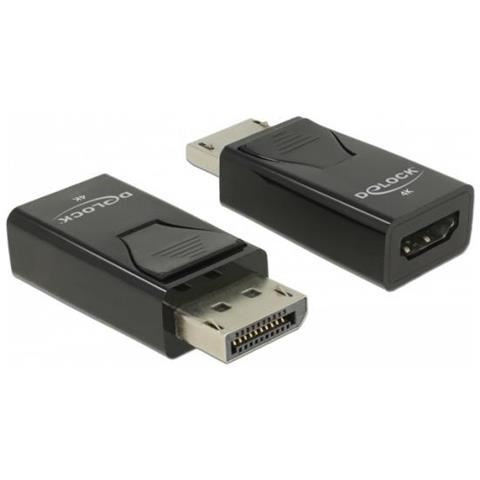 Adattatore Displayport 1.2 Maschio A Hdmi Femmina 4k Passivo Nero - Foto 1