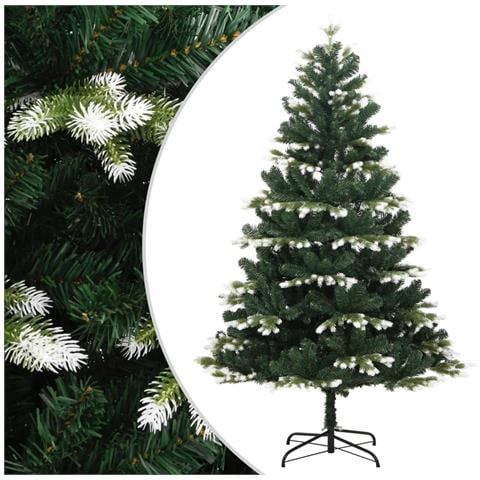 Albero Natale Artificiale Incernierato Con Neve Fioccata 180 Cm - Foto 1
