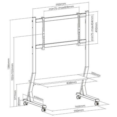 Supporto Da Parete Sto Sd-22 90' 45' - Foto 1