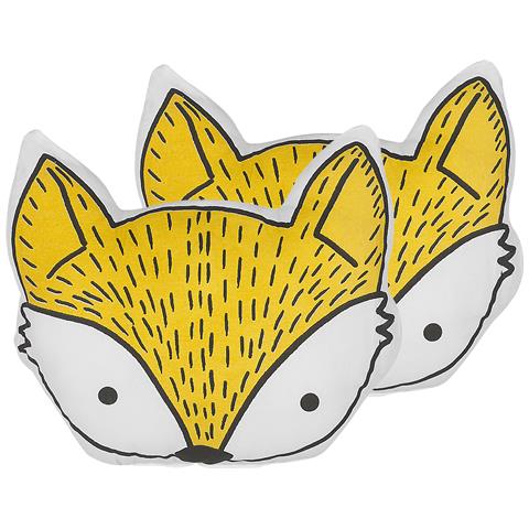 Set Di 2 Cuscini Vadodara Cotone 50 X 40 Cm Giallo Volpe - Foto 6