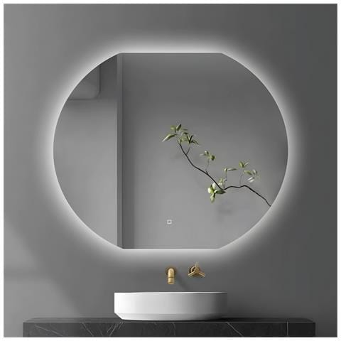 Porta Doccia Scorrevole Slide Per Box Nicchia Due Ante Cristallo Temprato *** Misure : 90x80 Cm, Tonalità : Dimmerabile 2700-4500-6500k - Foto 1