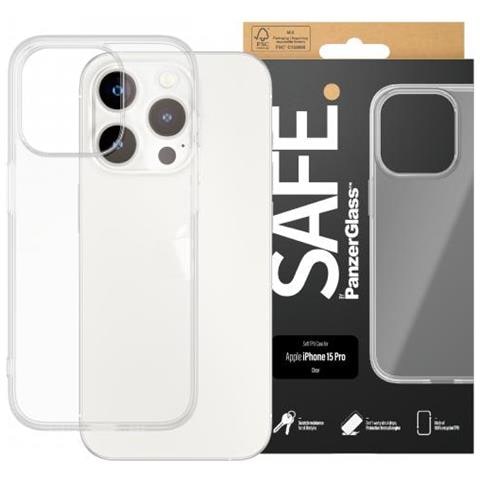 Safe. Tpu Case Iphone 2023 6.1 Pro Custodia Per Cellulare Cover Trasparente - Foto 2
