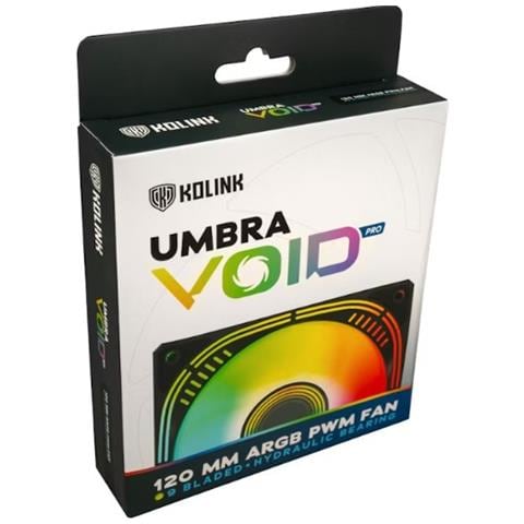 Ventola per Case Ubra Void Pro con Diametro 120 mm 1800 RPM Colore Nero - Foto 8