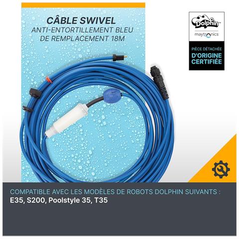 Cavo Di Alimentazione Con Girella Da 18 M Fai Da Te Per Robot E35 E T35 - 99958907-diy - Foto 2