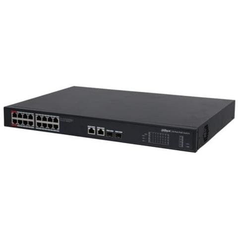 Poe Dh-pfs3220-16gt-190 Switch Di Rete Non Gestito L2 Gigabit Ethernet (10/100/1000) Supporto Power Over Ethernet (poe) 1u Nero - Foto 1