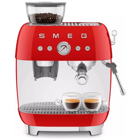 Macchina da Caffè Espresso Manuale EGF03RDEU Serbatoio 2.4 Lt. Potenza 1650 Watt Colore Rosso / Bianco - Foto 7