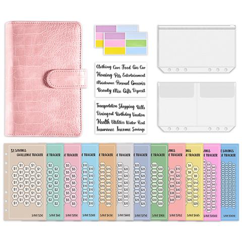 Raccoglitore Per Budget A6 Con Buste Per Contanti Pink - Foto 1