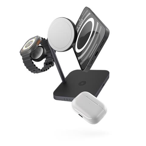 ZENS ZEAPDC01/00 Caricabatterie per dispositivi mobili Cuffie, Smartphone, Orologio intelligente, Tablet Nero AC Carica wireless Ricarica rapida Interno - Foto 2