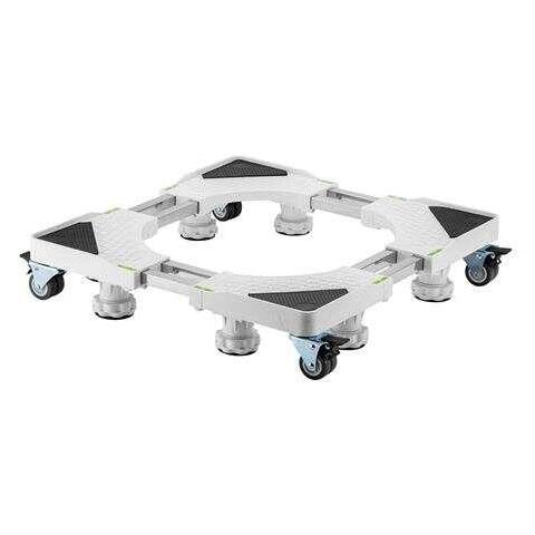 Supporto/base Regolabile Con Ruote Serie Cromad Pro Per Frigorifero E Lavatrice - Colore Bianco - Foto 1