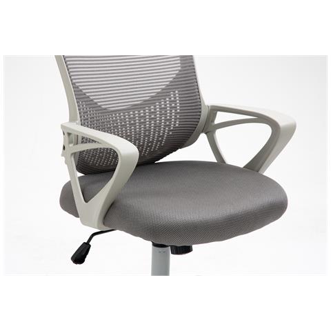 Sedia da ufficio YK507 grigio - Foto 27