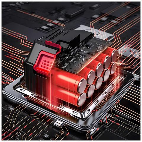 Soffiatore D'aria Professionale Senza Fili Con Potenza Di 1050w E Pressione Del Vento Di 1200g. Manico Ergonomico. - Foto 2