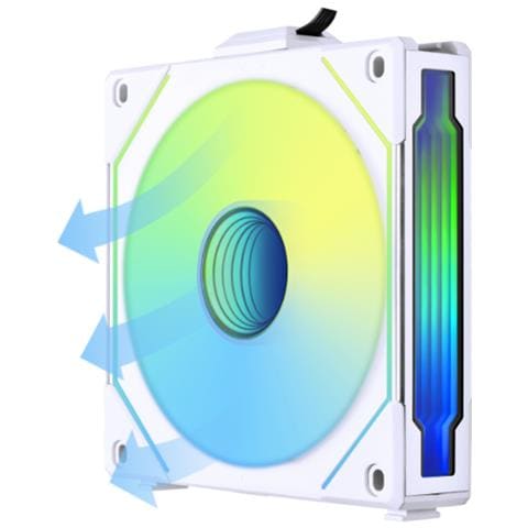 UF-RSLIN120-1W sistema di raffreddamento per computer Case per computer Ventilatore 12 cm Bianco 1 pz - Foto 6