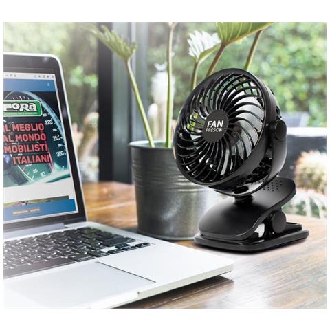 Ventilatore Ricaricabile Con Base D'appoggio E Clip - Foto 3