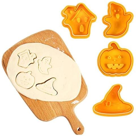 Set Di 4 Stampi Per Biscotti A Tema Halloween - Crea Dolci Divertenti! - Foto 4