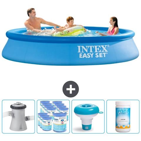 Piscina Fuori Terra - In Giro - 305x305x61 Cm - Blu - Include Accessori Coordinati Cb89 - Foto 1