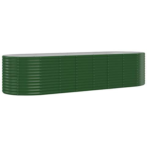Letto Giardino Acciaio Verniciato A Polvere 322x100x68 Cm Verde - Foto 1