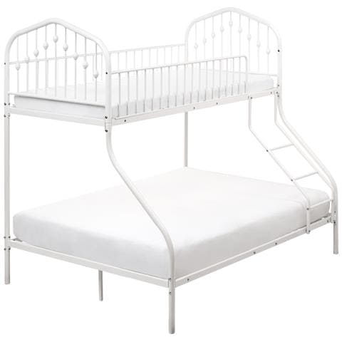 Letto A Castello Metallo Chamonix 90/140 X 200 Cm Bianco - Foto 2