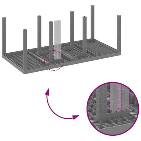 Set da pranzo da giardino da 9 pezzi con cuscini leggeri in polirattan - Foto 9
