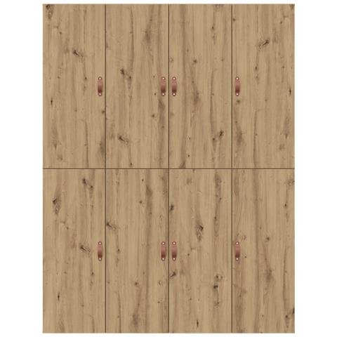 Letto contenitore  in rovere artigianale 150x200 cm - Foto 9