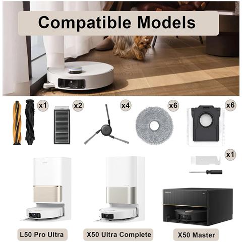Kit Di Accessori Per Aspirapolvere Robot Per Serie Dreame X50/l50 - Foto 2