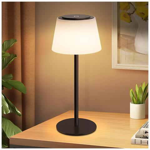Lampada Da Tavolo A Led, Dimmerabile Al Tocco, Moderna, Con Batteria Da 3600 Mah, Per Soggiorno - Foto 2