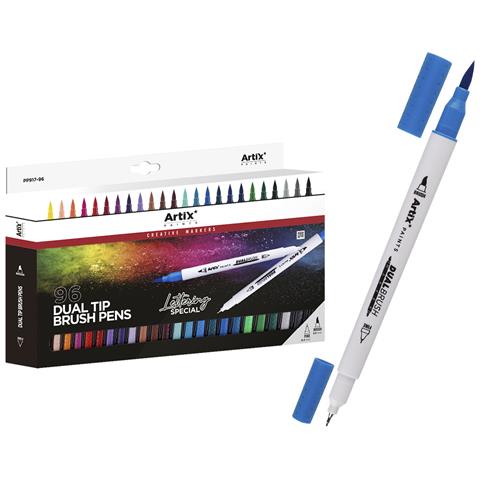 Set Di Marcatori A Doppia Punta Pennello Lettering 96uds. - Foto 1