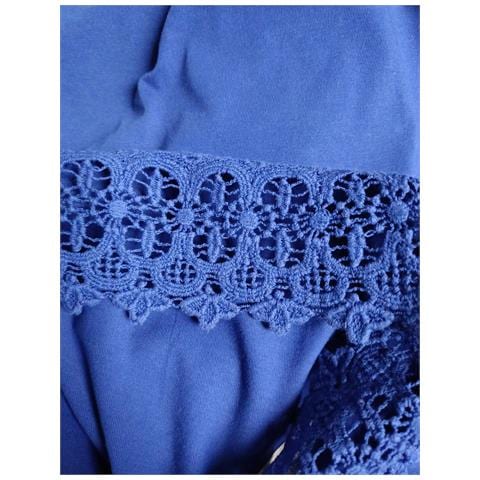 Abito Al Ginocchio Comodo Blu Taglia 38 - Foto 7