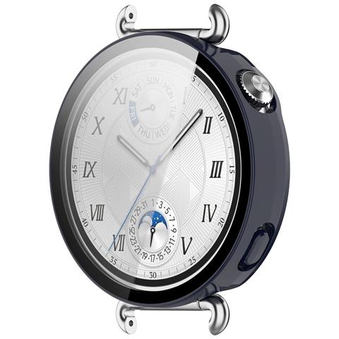 Custodia Protettiva Per Schermo In Vetro Temperato Pc Compatibile Con Huawei Watch Gt6 46mm - Blu - Foto 2