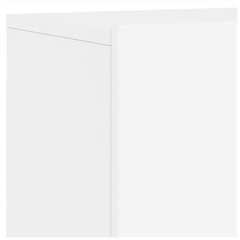 Mobili TV a Muro 6pz Bianchi in Legno Multistrato - Foto 9