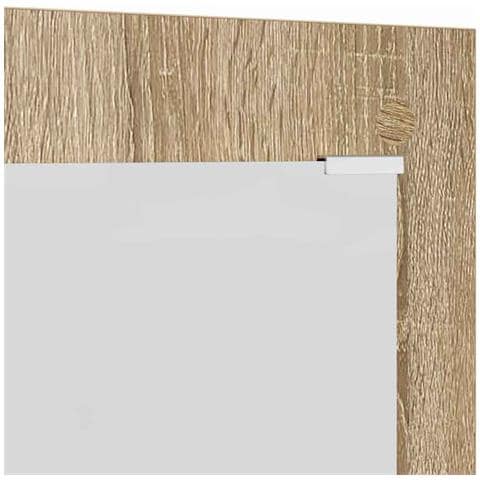 Appendiabiti a muro con specchio rovere sonoma 96 x 1.5 x 90 cm - Foto 9