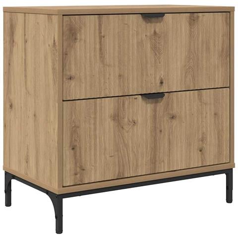 Comodino rovere artigianale 63.5 x 36 x 61 cm Legno multistrato - Foto 1