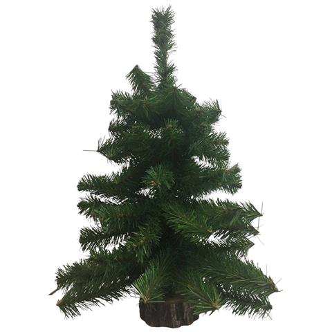 Decorazione Da Natale Vizzini, Addobbo Natalizio, Ornamento Da Natale, Decorazione Festiva, Made In Italy, 16x16 H60 Cm, Verde E Marrone - Foto 2