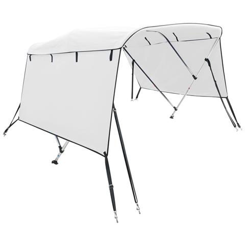 Bimini di Prua con Pareti Laterali 3 Archi 183x(137-152)x137cm - Foto 1