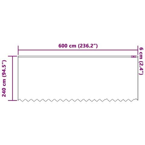 Tende con tende Bianco 500x100cm Poliestere - Foto 8