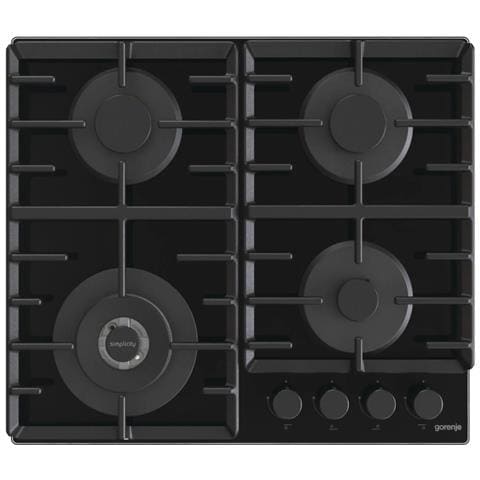 GTW642SYB Nero Da incasso 60 cm Gas 4 Fornello (i) - Foto 1