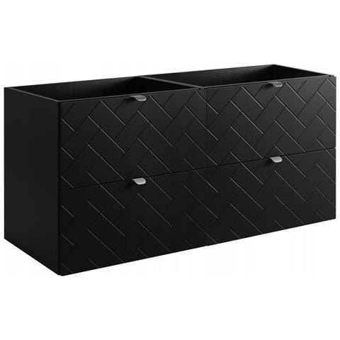 | Mobiletto 120 cm - Noir Mat - Mobili da bagno - Mobili da bagno - Mobili da bagno - Senza mensola - Foto 2