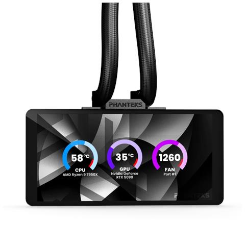 Glacier One 360M25 LCD Processore Raffreddatore di liquidi tutto in uno 12 cm Nero 1 pz - Foto 2