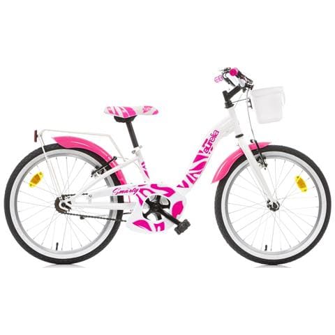 Bici Bambina Linea Aurelia Bicicletta City Bike Bimba Modello Smarty Misura 20'' Senza Cambio 1v - 20 Rosa Bianco - Foto 2