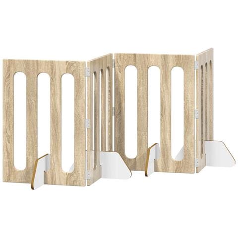 Recinto pieghevole per animali 4 pcs Rovere Sonoma - Foto 1
