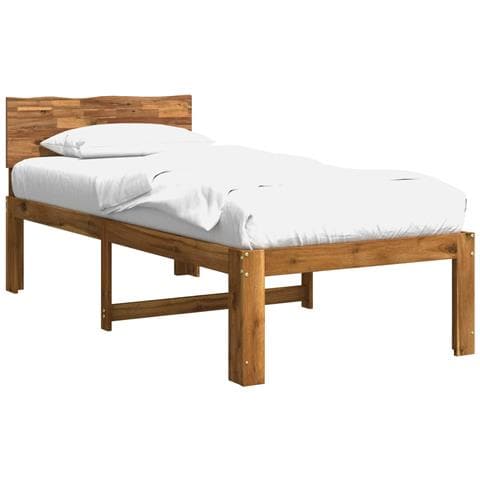 Letto Singolo con Testiera ROSTOCK Naturale 80 x 200 cm - Foto 1